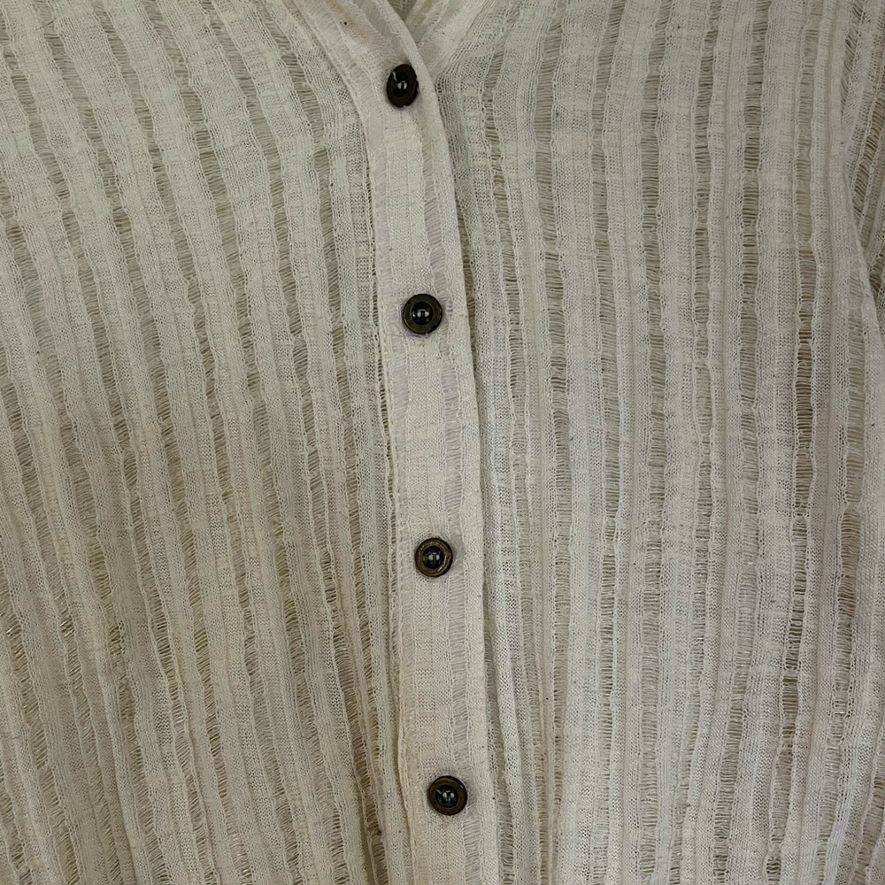 Rue 21•White Button Down Tie Top - Picture 4 of 8
